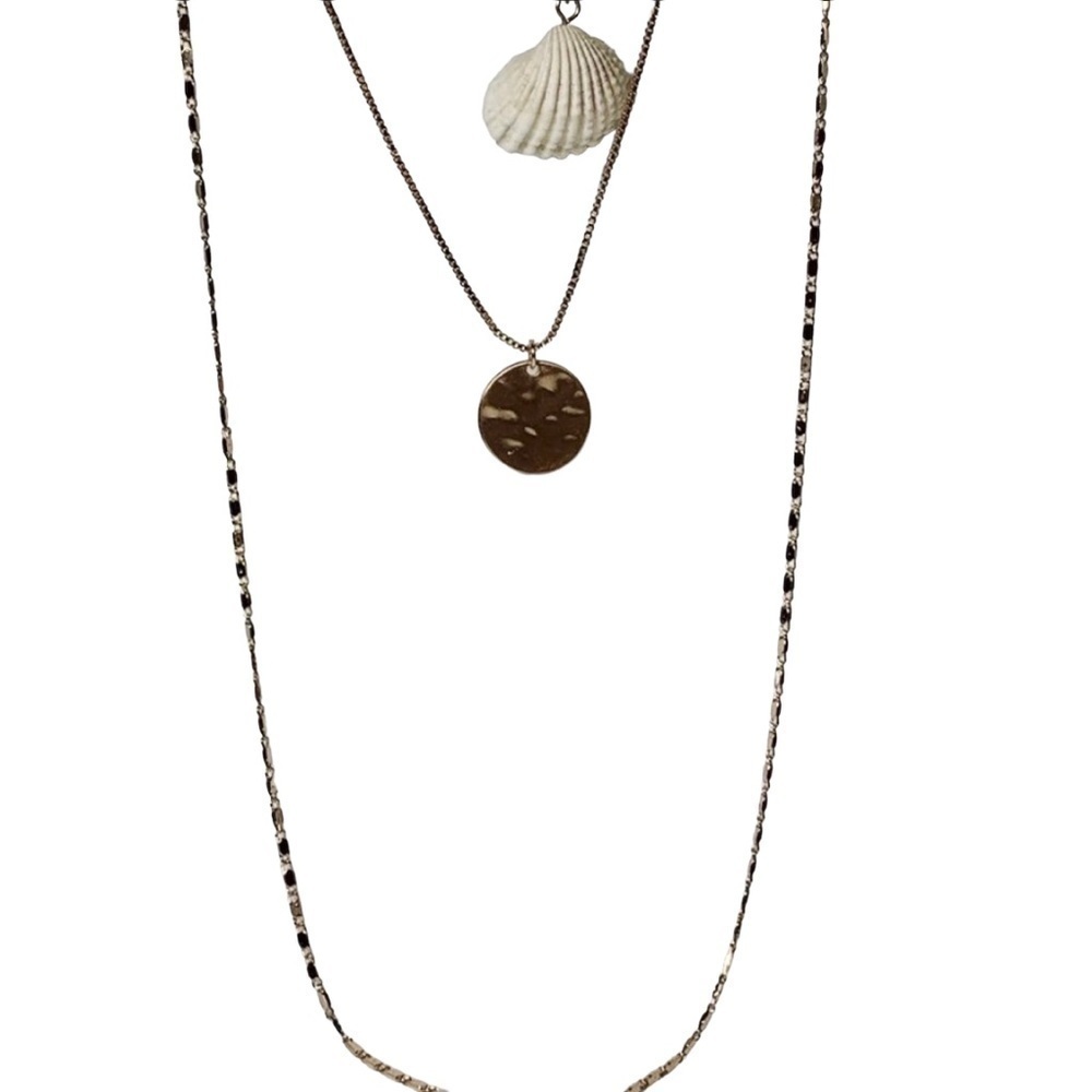 BP Golden Layered Beach Necklace